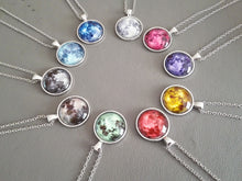 Load image into Gallery viewer, handmade full moon lunar eclipse glow in the dark necklace