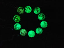 Load image into Gallery viewer, handmade full moon lunar eclipse glow in the dark necklace