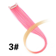 Load image into Gallery viewer, Leeons Synthetic Hair Extensions With Clips Heat Resistant Straight Hair Extensions Color Colored Black Hair Clip Womens 12G/Pcs