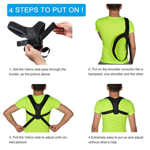 Posture Corrector Clavicle Support Brace for Women & Men Resistance Band
