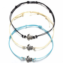 Load image into Gallery viewer, Summer Beach Turtle  Rope String Anklets For Women
