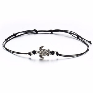 Summer Beach Turtle  Rope String Anklets For Women