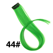 Load image into Gallery viewer, Colored 20 inch highlight synthetic hair clip in extensions