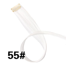 Load image into Gallery viewer, Colored 20 inch highlight synthetic hair clip in extensions