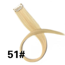 Load image into Gallery viewer, Colored 20 inch highlight synthetic hair clip in extensions