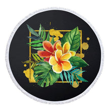 Load image into Gallery viewer, Tropical plants Microfiber Beach Towel / Tassel Blanket /Tapestry Home Decor
