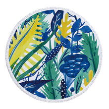 Load image into Gallery viewer, Tropical plants Microfiber Beach Towel / Tassel Blanket /Tapestry Home Decor