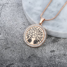 Load image into Gallery viewer, Tree of Life Crystal  Pendant Necklace
