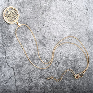 Tree of Life Crystal  Pendant Necklace