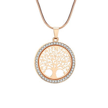 Load image into Gallery viewer, Tree of Life Crystal  Pendant Necklace