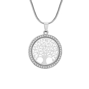 Tree of Life Crystal  Pendant Necklace
