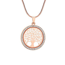 Load image into Gallery viewer, Tree of Life Crystal  Pendant Necklace