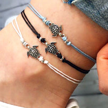Load image into Gallery viewer, Summer Beach Turtle  Rope String Anklets For Women