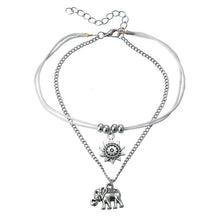 Load image into Gallery viewer, Vintage Multiple Layers Anklets Retro Elephant Sun Pendant Foot Jewelry