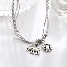 Load image into Gallery viewer, Vintage Multiple Layers Anklets Retro Elephant Sun Pendant Foot Jewelry
