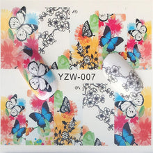Load image into Gallery viewer, Nail Stickers of lavender blooming Flowers and more... for nail art