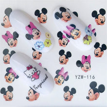 Load image into Gallery viewer, Nail Stickers of lavender blooming Flowers and more... for nail art