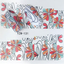 Load image into Gallery viewer, Nail Stickers of lavender blooming Flowers and more... for nail art