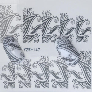 Nail Stickers of lavender blooming Flowers and more... for nail art