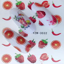 Load image into Gallery viewer, Nail Stickers of lavender blooming Flowers and more... for nail art