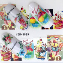 Load image into Gallery viewer, Nail Stickers of lavender blooming Flowers and more... for nail art