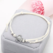 Load image into Gallery viewer, turtle motif Rope string anklet