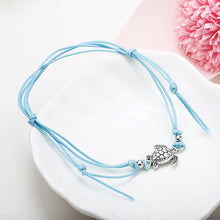 Load image into Gallery viewer, turtle motif Rope string anklet