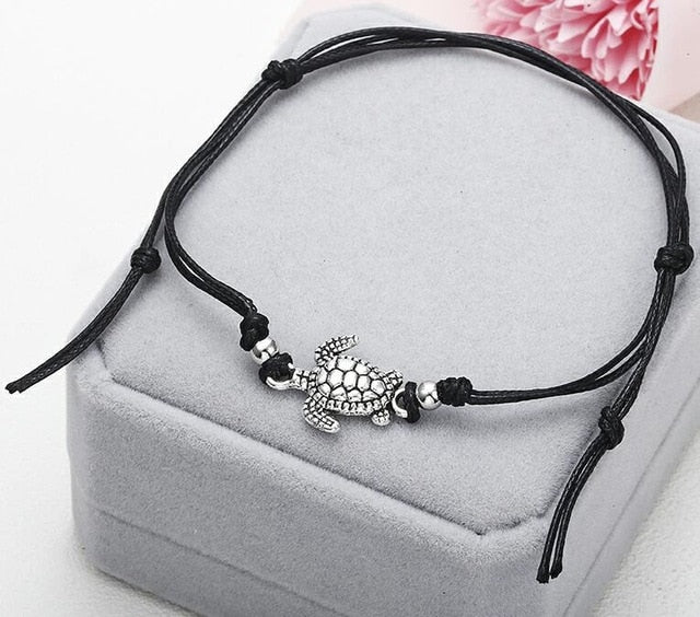 turtle motif Rope string anklet