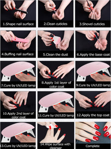 Gel Polish Semi Permanent varnish top coat UV led Gel Varnish
