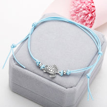 Load image into Gallery viewer, turtle motif Rope string anklet