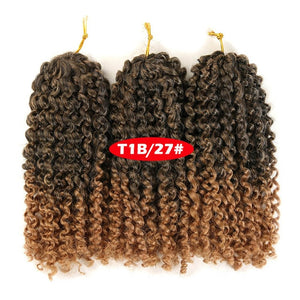 Twist Braids kinky Twist Hair 8 inches Curly  Hair  Braids Hair synthetic Hair Extensions