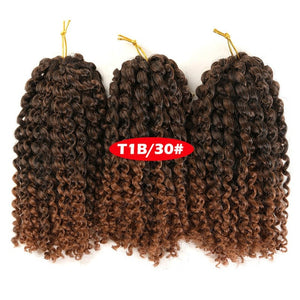 Twist Braids kinky Twist Hair 8 inches Curly  Hair  Braids Hair synthetic Hair Extensions