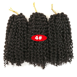 Twist Braids kinky Twist Hair 8 inches Curly  Hair  Braids Hair synthetic Hair Extensions