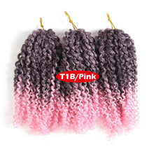 Load image into Gallery viewer, Twist Braids kinky Twist Hair 8 inches Curly  Hair  Braids Hair synthetic Hair Extensions