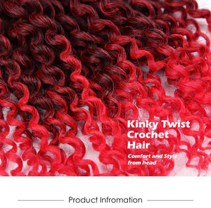 Twist Braids kinky Twist Hair 8 inches Curly  Hair  Braids Hair synthetic Hair Extensions