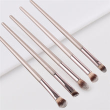 Load image into Gallery viewer, 10pcs/set Champagne makeup brushes set for cosmetic foundation powder blush eyeshadow kabuki blending make up brush beauty tool
