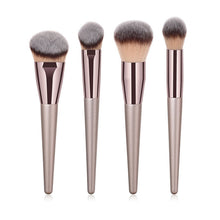 Load image into Gallery viewer, 10pcs/set Champagne makeup brushes set for cosmetic foundation powder blush eyeshadow kabuki blending make up brush beauty tool