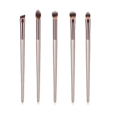 Load image into Gallery viewer, 10pcs/set Champagne makeup brushes set for cosmetic foundation powder blush eyeshadow kabuki blending make up brush beauty tool