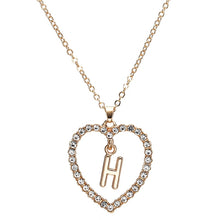 Load image into Gallery viewer, Gold color heart necklaces &amp; pendant