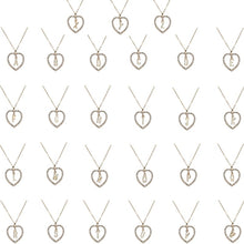 Load image into Gallery viewer, Gold color heart necklaces &amp; pendant