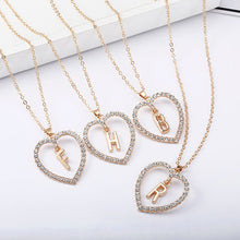 Load image into Gallery viewer, Gold color heart necklaces &amp; pendant