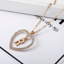 Load image into Gallery viewer, Gold color heart necklaces &amp; pendant