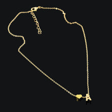 Load image into Gallery viewer, Dainty  personalized Letter heart  Necklace