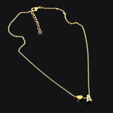 Load image into Gallery viewer, Dainty  personalized Letter heart  Necklace
