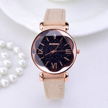 Load image into Gallery viewer, Rose Gold Leather band ladies watch