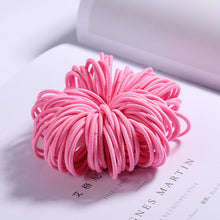 Load image into Gallery viewer, 100PCS Candy Colors Nylon  Rubber Bands Safe Elastic Hair Bands Ponytail Holder Kids/woman Hair Accessories