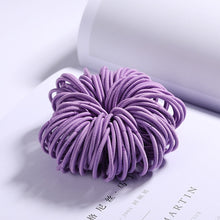 Load image into Gallery viewer, 100PCS Candy Colors Nylon  Rubber Bands Safe Elastic Hair Bands Ponytail Holder Kids/woman Hair Accessories