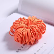 Load image into Gallery viewer, 100PCS Candy Colors Nylon  Rubber Bands Safe Elastic Hair Bands Ponytail Holder Kids/woman Hair Accessories