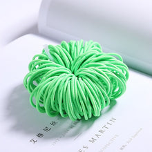 Load image into Gallery viewer, 100PCS Candy Colors Nylon  Rubber Bands Safe Elastic Hair Bands Ponytail Holder Kids/woman Hair Accessories