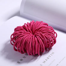 Load image into Gallery viewer, 100PCS Candy Colors Nylon  Rubber Bands Safe Elastic Hair Bands Ponytail Holder Kids/woman Hair Accessories